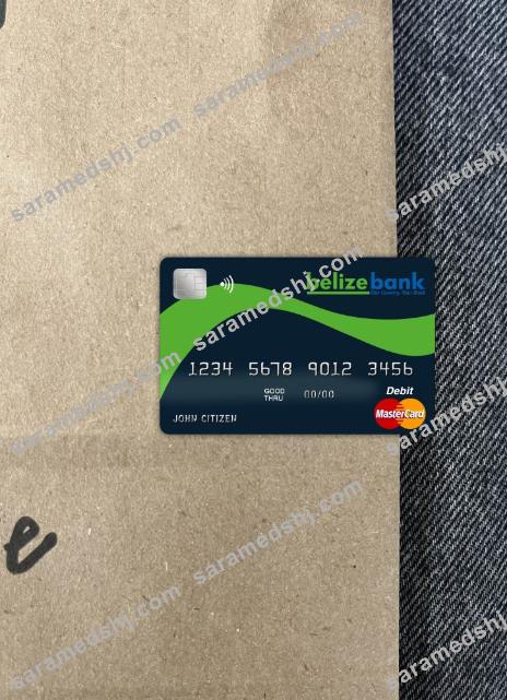 Belize Belizebank mastercard photolook front